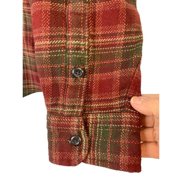 Orvis Mens XXL Thick Flannel Plaid Shirt Jacket Outdoor Shacket  RA10088 - Picture 8 of 15